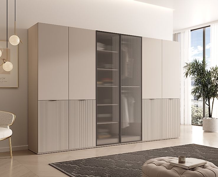 MOEBLO Drehtürenschrank Minewra 300 (6-türiger Kleiderschrank günstig online kaufen