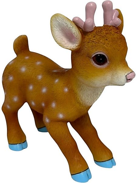 Figurendiscounter Weihnachtsfigur Dekofigur Bambi 30 x 12,5 x 26,5 cm bunt günstig online kaufen