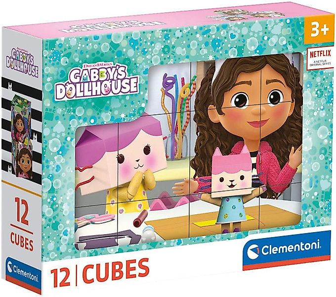 Clementoni® Würfelpuzzle Gabby's Dollhouse, 12 Puzzleteile, günstig online kaufen