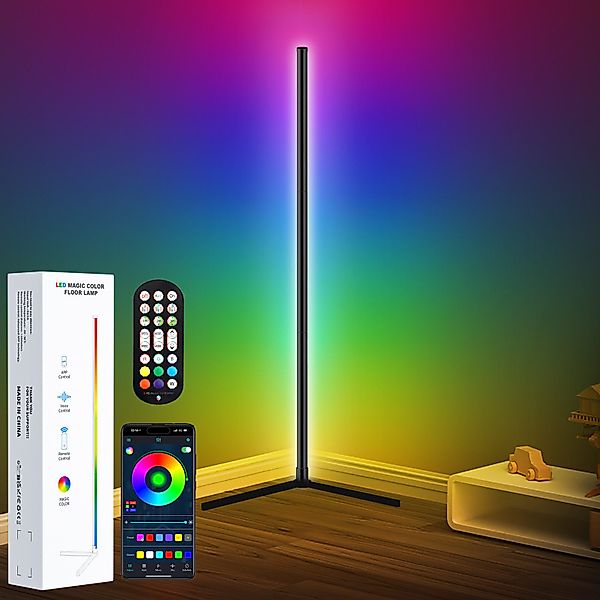 Lujasi LED Stehlampe Stehlampe Wohnzimmer 165cm, günstig online kaufen