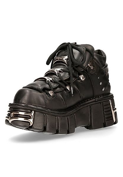 NEW ROCK M-106-S1 Plateausneaker aus echtem Rindsleder - Made in Spain günstig online kaufen