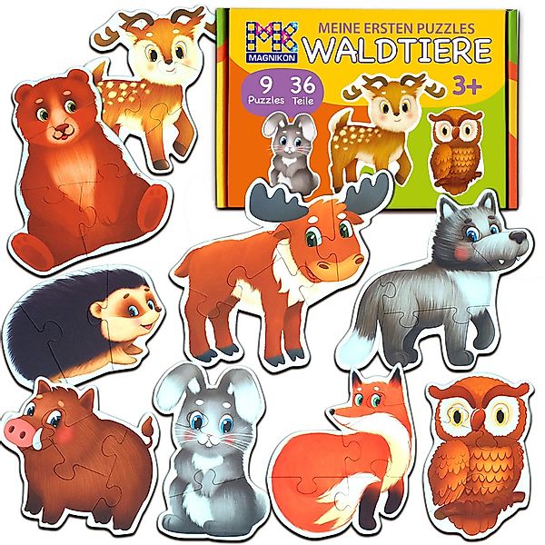 MAGNIKON Puzzle für Kleinkinder Große Teile, Maxi-Puzzles, 3, 4, 5 Teile, P günstig online kaufen