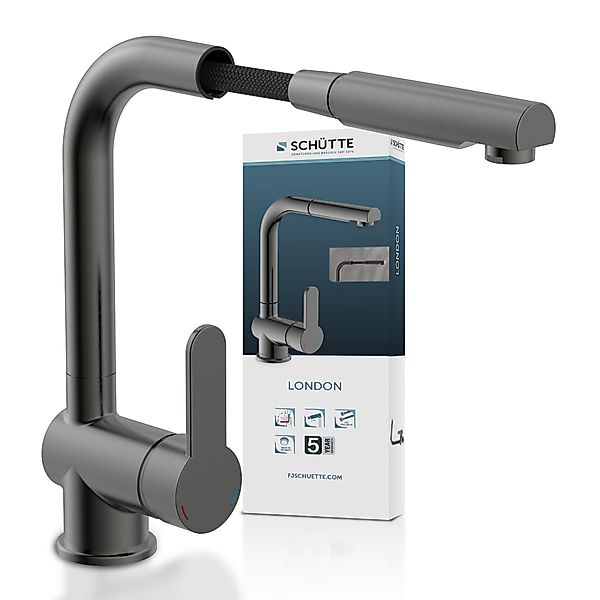 Schütte Spültischarmatur LONDON energiesparende Cold-Start-Funkt., 360° günstig online kaufen