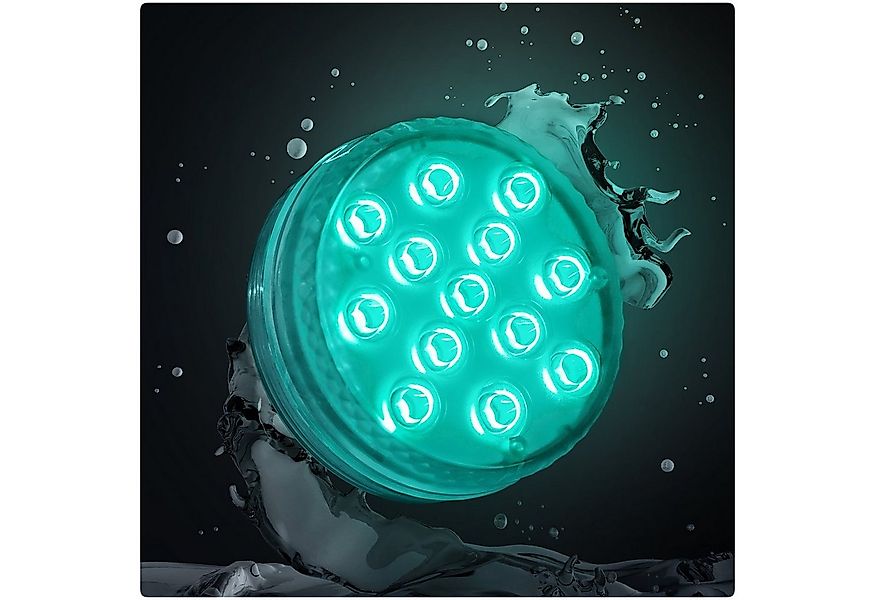 PRECORN Pool-Lampe Pool Beleuchtung 13 LED`s Unterwasser Licht Teich Aquari günstig online kaufen