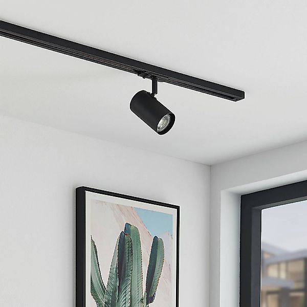 Lindby Schienensystem-Leuchten Linaro, Modern, Metall, Schwarz, günstig online kaufen