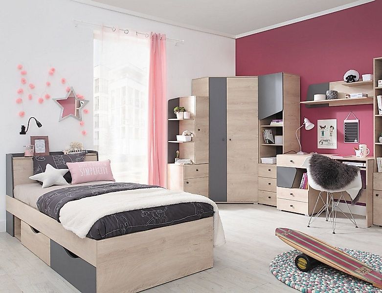 QMM TraumMöbel Jugendzimmer-Set komplett Davis Set günstig online kaufen