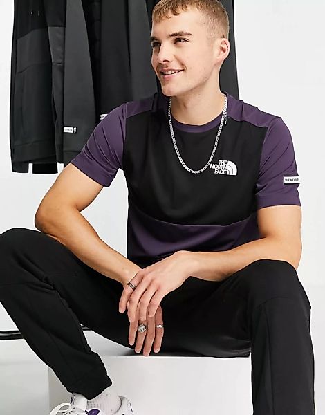 The North Face – Mountain Athletic Hybrid – T-Shirt in Lila-Violett günstig online kaufen