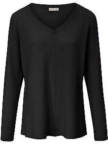 V-Pullover aus 100% Premium-Kaschmir Peter Hahn schwarz günstig online kaufen