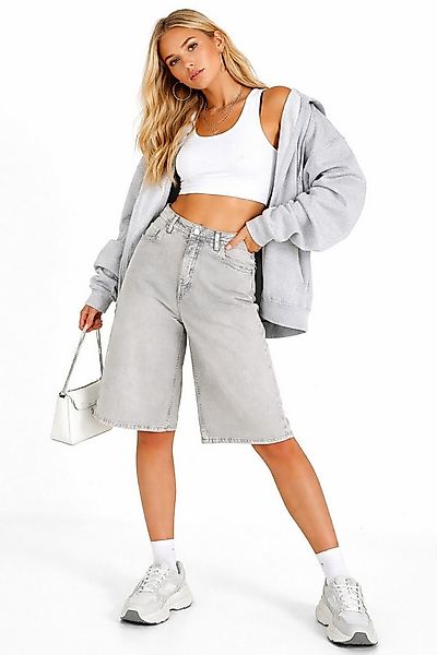 SUBLEVEL Bermudas Damen Jeans Shorts Bermuda Kurze Hose Short Denim Baggy 5 günstig online kaufen