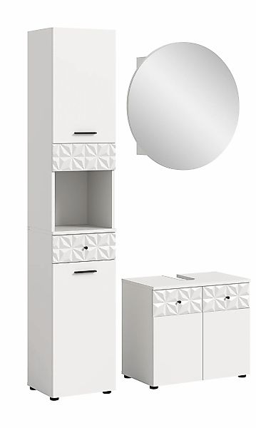 welltime Badezimmer-Set "VICENZA, TOPSELLER, Breite 110cm, 3-teilig, mit Or günstig online kaufen