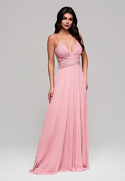 OMBRE Abendkleid Elegantes Maxikleid mit Faltenrock günstig online kaufen