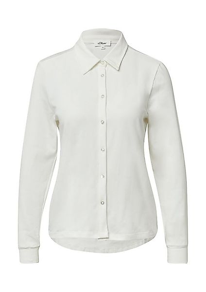 s.Oliver Hemdbluse – elastische Jerseybluse mit günstig online kaufen