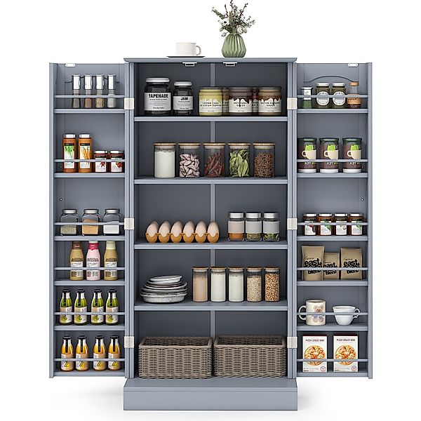 COSTWAY Küchenbuffet Küchenschrank Vorratsschrank mit verstellbarer günstig online kaufen