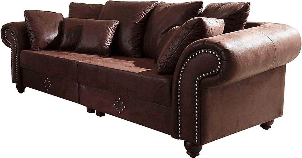 Home affaire "King George Mega Sofa, viel Platz, Federkern" günstig online kaufen
