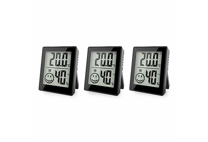 Miraval Klimamesser Thermo-/Hygrometer 3er Set mit Smiley-Anzeige, Magnet- günstig online kaufen