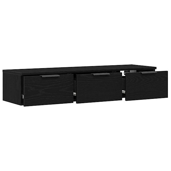 vidaXL Schuhschrank Schwarzer Eichen-Wandschrank 102x30x20 cm Aus Holzwerks günstig online kaufen