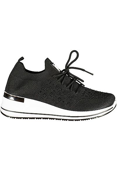 Laura Biagiotti Sneaker Elegante schwarze Damensneaker mit Strass und günstig online kaufen