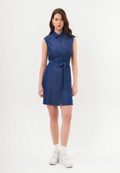 freshlions Jeanskleid "Leona" 1 Stk. tlg. mit tollem Bindeband günstig online kaufen