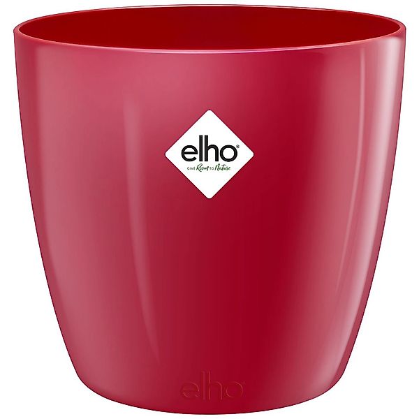 Elho Blumentopf Brussels Diamond Rund 22 cm Lovely Rot günstig online kaufen
