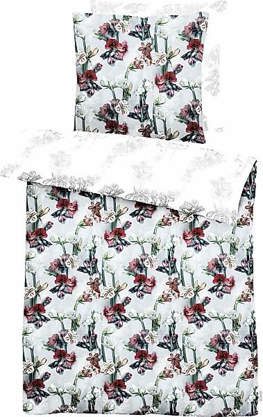 APELT Wendebettwäsche "Vivienne" 2 Stk. tlg. Design Bettwäsche mit Blütenal günstig online kaufen