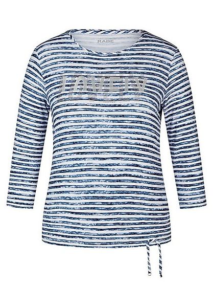 Rabe Langarmshirt - Gestreiftes Shirt mit Strass – "Indigo Love günstig online kaufen