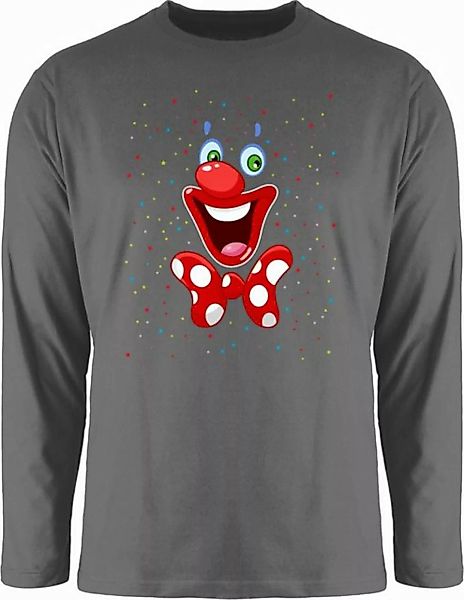 Shirtracer Rundhalsshirt Clown Gesicht Karneval Kostüm I Clownkostüm witzig günstig online kaufen