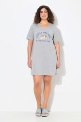 Ulla Popken Jerseykleid Jerseykleid Zitronen A-Linie günstig online kaufen