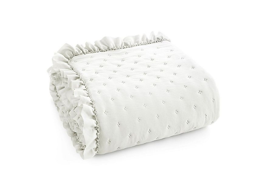 Eurofirany Tagesdecke VANESA & LIBI, Stepppdecke mit Rüschen Bettüberwurf g günstig online kaufen