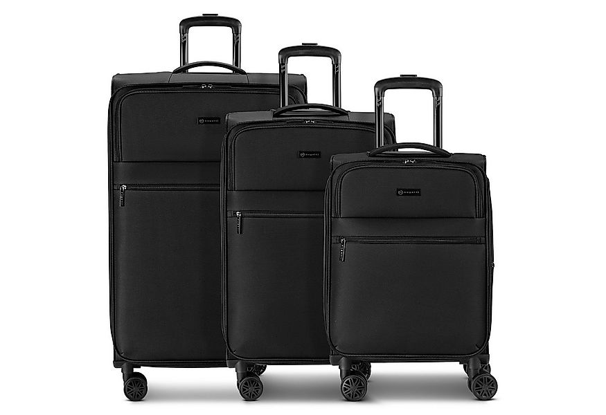 bugatti Trolleyset Valencia Soft, 4 Rollen, (3-teilig, 3 tlg), Polyester günstig online kaufen