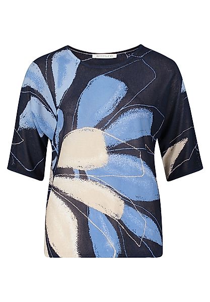 Betty&Co Strickpullover "Damen Feinstrickpullover mit Print" 1 Stk. tlg. Dr günstig online kaufen
