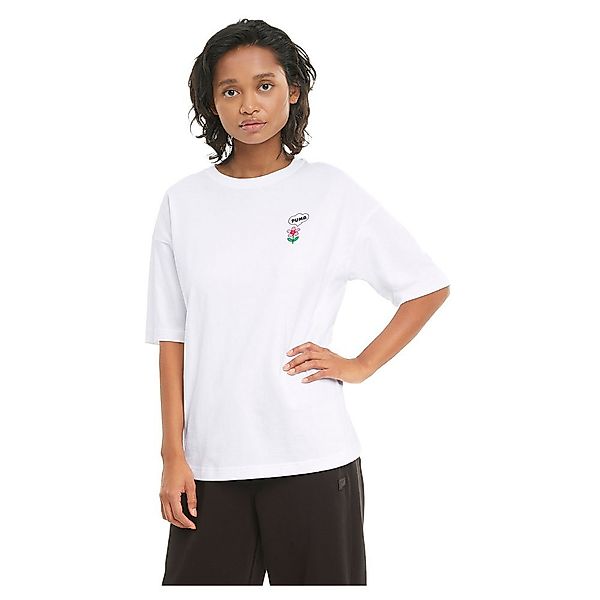 Puma Select Downtown Graphic Kurzärmeliges T-shirt XS Puma White günstig online kaufen
