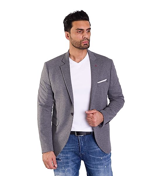 Denim Distriqt Jerseysakko Sportliches Herren SLIM günstig online kaufen