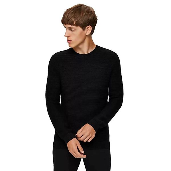 Selected Conrad Rundhalsausschnitt Sweater S Black günstig online kaufen