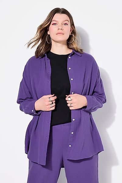 Studio Untold Hemdbluse Musselin Bluse oversized günstig online kaufen