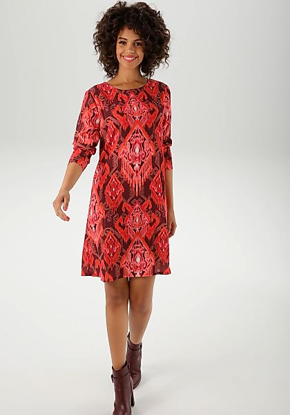 Aniston CASUAL Minikleid, mit farbharmonischem Folklore-Druck - NEUE KOLLEK günstig online kaufen