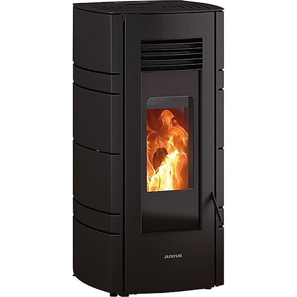 Justus Pelletofen Sia Stahl Schwarz 8 kW mit Automatik günstig online kaufen