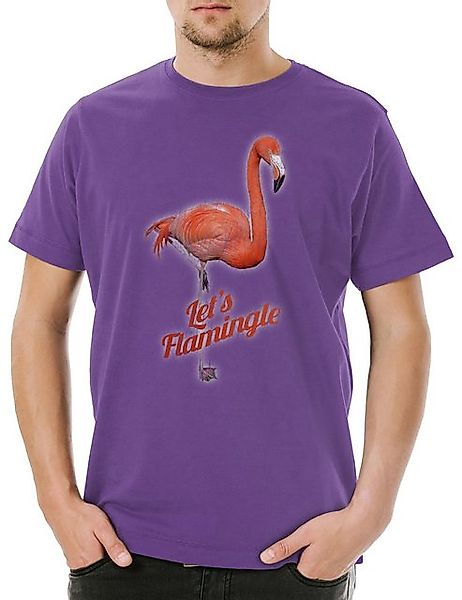 Urban Backwoods Print-Shirt Let's Flamingle Herren T-Shirt Flamingo Unicorn günstig online kaufen