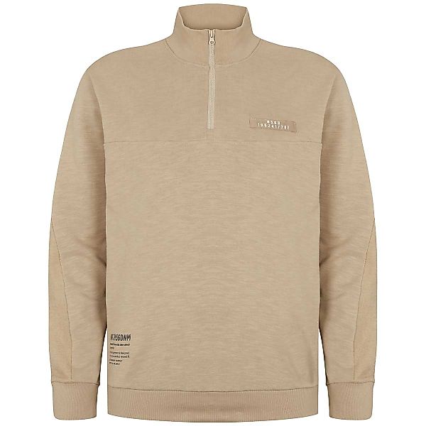 North Sweatshirt mit Troyerkragen Farbe sand Größe: 5XL günstig online kaufen