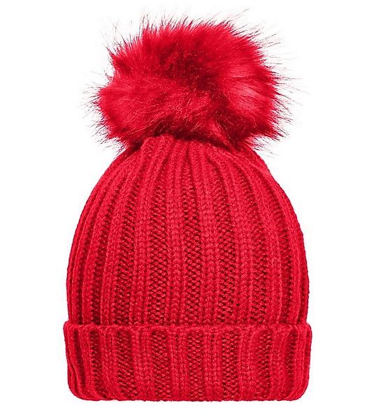 Myrtle Beach Strickmütze Elegante Damen Strickmütze mit extra großem Pompon günstig online kaufen