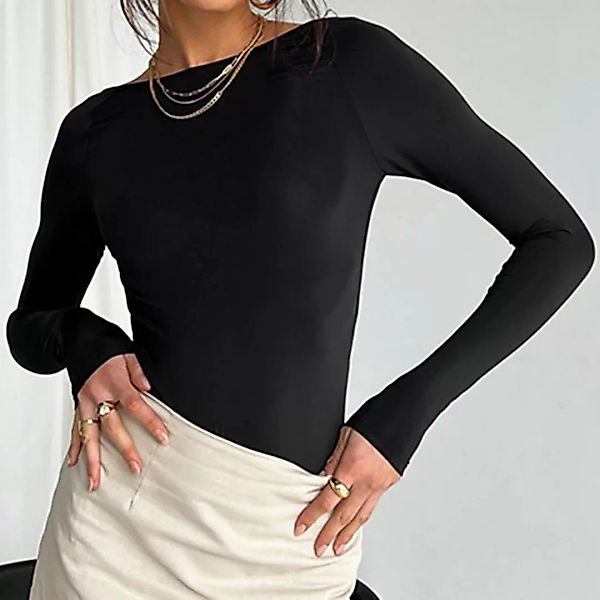 AFAZ New Trading UG Longtop Langarmshirt Slim Fit Damen Oberteile Langarm S günstig online kaufen