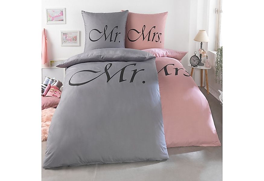 Kuscheli Partnerbettwäsche 2x 135x200 + 2x 80x80 cm atmungsaktiver Bettbezu günstig online kaufen
