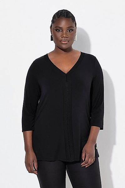 Ulla Popken T-Shirt Lyocell-Shirt Rippdetails Classic günstig online kaufen