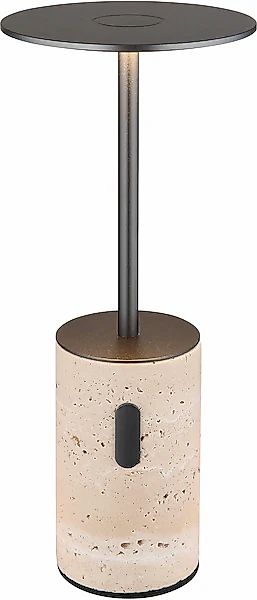 GLOBO LIGHTING LED Tischleuchte »TRAVERTIN« LED-Modul 1 Stk. Warmweiß Trave günstig online kaufen