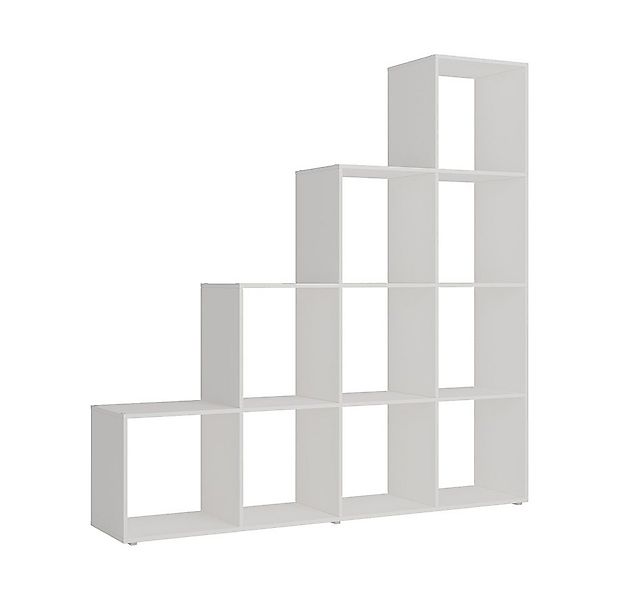 Vicco Raumteiler Aramis, Weiß/Weiß, 139 x 143 cm 10 Fächer günstig online kaufen