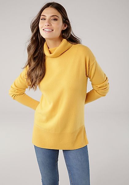 Laura Scott Rollkragenpullover aus reinem Kaschmir günstig online kaufen