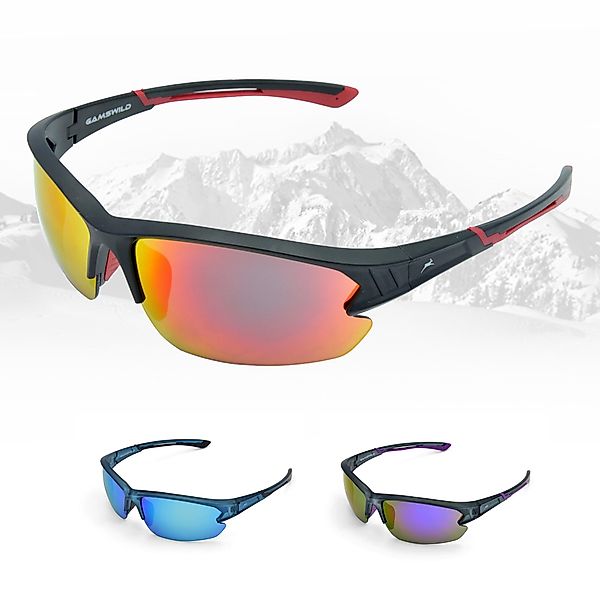 Gamswild Sportbrille UV400 Sonnenbrille Skibrille Fahrradbrille günstig online kaufen