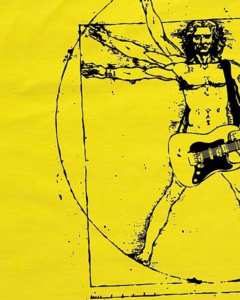 style3 T-Shirt Da Vinci Rock musik festival gitarre metal open air mensch günstig online kaufen