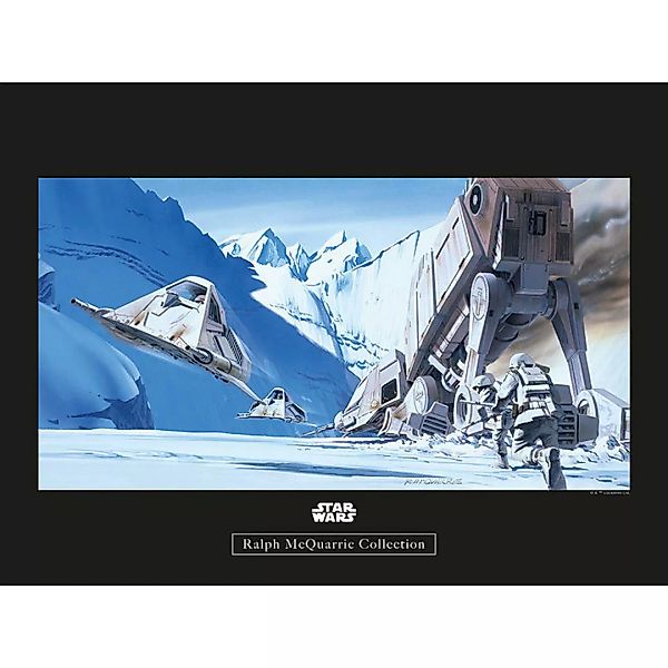 Komar Wandbild Star Wars Classic RMQ Hoth Battle S Star Wars B/L: ca. 40x30 günstig online kaufen