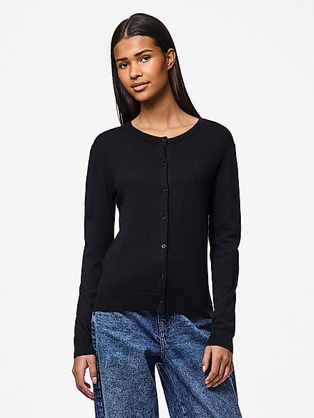 pieces Strickjacke PCNORA LS O-NECK KNIT CARDIGAN NOOS BC Viskosemischung, günstig online kaufen