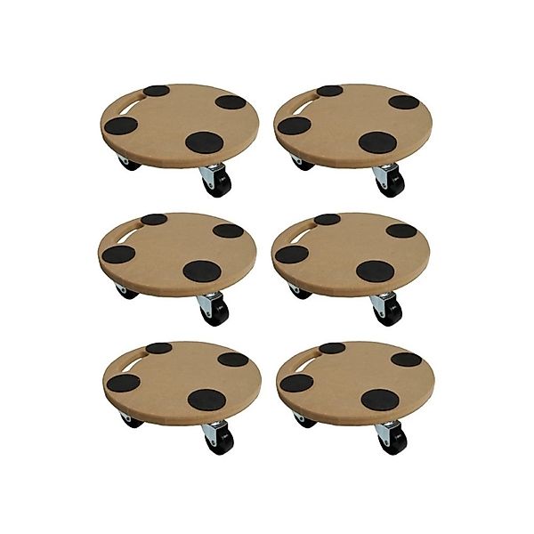PROREGAL MegaDeal 6x Transportroller 4 Rollen Rund HxBxT 11x30x30 cm Tragla günstig online kaufen